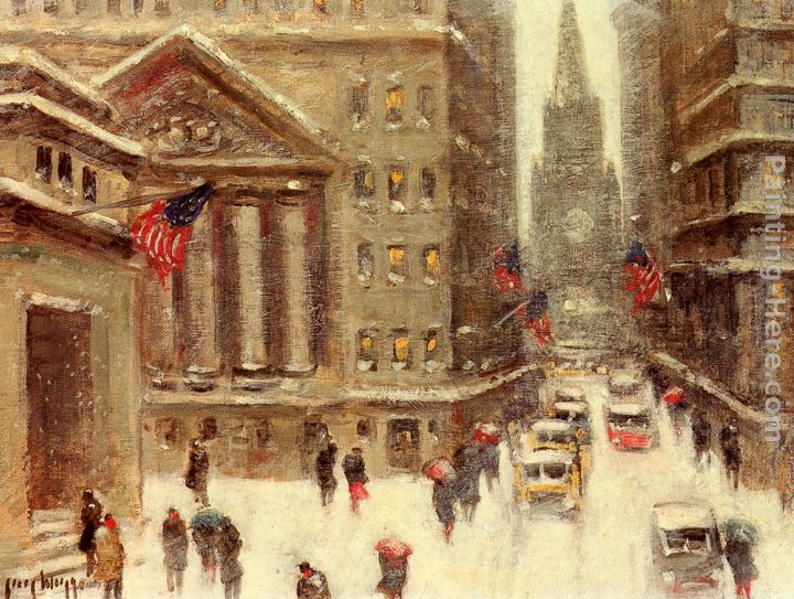 Winter, New York painting - Guy Carleton Wiggins Winter, New York art painting